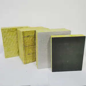 Fire Resistant Rock Wool Panel Insulation Materials Board Rock Wool Sandwich Panels Insulation Plant Mineral Wool