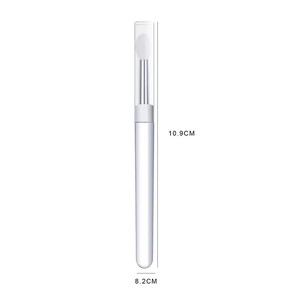 Multifunctional Silicone Chrome Glitter Applying Manicure Tool Reusable Pigment Nail <b>Brush</b> Nail Arts Silicone Applicator Sticks - Product Image 6