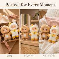 Vente en gros de poupées en vinyle pvc mignonnes personnalisées, poupées en peluche de la série transformation du visage, figurines kawaii, jouets en peluche à offrir