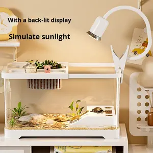 Streng geselecteerde acryl schildpadenvijver, ecologisch landschap, professionele zonnebadplaatsen en klimplatforms voor schildpadden. - Product Image 2