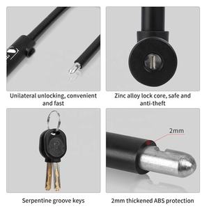 BSCI Accessoires de sécurité <span class=keywords><strong>antivol</strong></span> Serrure de vélo <span class=keywords><strong>en</strong></span> <span class=keywords><strong>U</strong></span> <span class=keywords><strong>en</strong></span> acier pour <span class=keywords><strong>scooter</strong></span> de moto de route et vélo Vélo à moteur électrique - Product Image 4