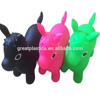 Jouet d'hiver gonflable en plastique, 20 pièces, pour enfants, cheval sauteuse, jouet