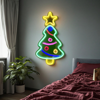 Bande LED néon USB pour décoration murale, 13x13 pouces, pour enfants, fans, club, dortoir, chambre, boutique, fête d'anniversaire - 220V
