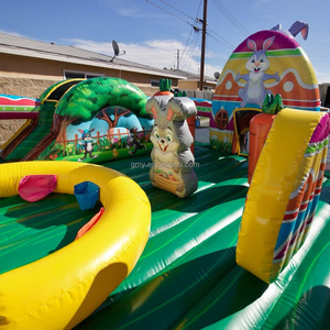 Zoo Animal <span class=keywords><strong>Lapin</strong></span> Thème <span class=keywords><strong>Gonflable</strong></span> Jumping Aire De Jeux Château Commercial Bounce House <span class=keywords><strong>Gonflable</strong></span> - Product Image 2