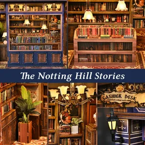 Kit Fai-da-Te <span class=keywords><strong>di</strong></span> Lusso per Libreria Notting Hill, Miniatura con Luce LED, Decorazione per la Casa, Regalo <span class=keywords><strong>di</strong></span> Natale/Compleanno - Product Image 3