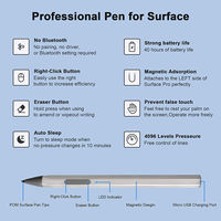 Stylet Surface Pen pour Microsoft Surface Pro 4/5/6/7/8 Duo/ Duo 2