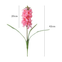 Fleurs artificielles de jacinthe réalistes de haute qualité, simulation 3D, toucher réel, pour la décoration intérieure, plantes en pot, occasions de mariage