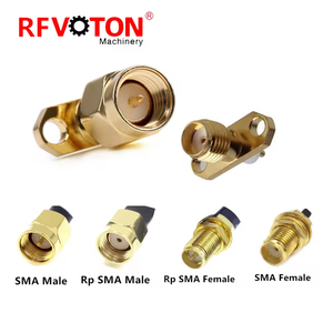 <span class=keywords><strong>SMA</strong></span> RF nối <span class=keywords><strong>SMA</strong></span> nữ 2 lỗ mặt bích Hàn <span class=keywords><strong>PCB</strong></span> bảng điều khiển gắn kết nối đồng trục mạ vàng - Product Image 5