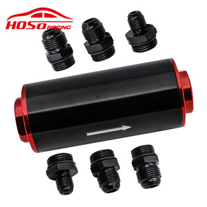 Filtro de Combustible Universal Hoso Racing de 50 mm de Aleación de Aluminio con Accesorios AN6 AN8 AN10 para Modificación Automotriz - Product Image 3
