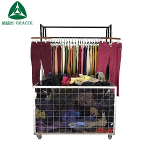 Korean Bales Mixed Sizes Skinny Corduroy Pants Brand Second Hand <strong>Clothes</strong> Bale - Product Image 4