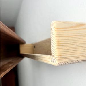 Estante <span class=keywords><strong>Flotante</strong></span> de Madera <span class=keywords><strong>con</strong></span> Cajones Ocultos, Caja de Seguridad Secreta para Dinero, Estante para Armas, Estantes Modernos para Mueble de TV - Product Image 5