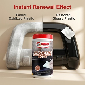 Getsun Restaurateur Plastique, Rénovateur de Garnitures, Détachant d'Oxydation, Lingettes de Rénovation pour Surfaces Décolorées, Booster de Brillance Intérieur/Extérieur - Product Image 4