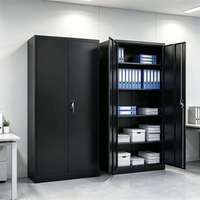 Armoire de bureau à 2 portes en acier, armoire de classement métallique, armoire de rangement métallique pour bureau