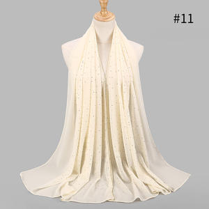 حجاب إسلامي للنساء 70 * من الشيفون بالجملة أوشحة من أحجار الراين والحجاب الإسلامي - Product Image 3