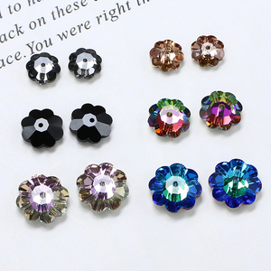 크리스탈 유리 모조 다이아몬드에 동주 플랫백 바느질 도매 럭셔리 품질 느슨한 크리스탈 비즈 의류 DIY 재봉 액세서리 - Product Image 2