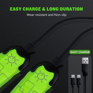 Tùy chỉnh giáng sinh LED long lanh Snap Vòng đeo tay mới nhấp nháy LED Slap dây đeo cổ tay chạy an toàn phản chiếu ánh sáng lên dây đeo cổ tay - Product Image 3