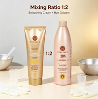 Crème décolorante pour cheveux blonds professionnelle MYBLONDO, crème décolorante permanente pour cheveux, crème dépigmentante pour salon, 500 ml