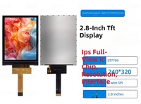 Modul LCD TFT BOE 2 Inci 240*320 12pin Antarmuka SPI Layar LCD Warna HD IPS Driver ST7789 Lampu Latar LED WSD