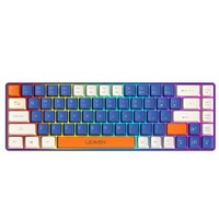 Clavier mécanique sans fil 68 touches RGB, interrupteurs rouges remplaçables à chaud, clavier de jeu compact, design coloré et modulable, OEM pour le bureau