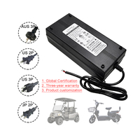 Chargeur de batterie au lithium LiFePO4 personnalisé 12V 24V 48V 60V 72V 84V 14.6V 29.2V 29.4V 54.6V 58.4V 5A 10A 20A pour vélo électrique et robotique