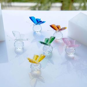 Fabrication en gros de produits artisanaux en cristal de couleur papillon en verre pour cadeaux de mariage et d'ornements pour la maison - Product Image 2