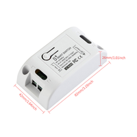Télécommande sans fil pour panneau mural Interrupteur RF 1/2/3 bouton pour ampoule de lampe Home Living Room 220V 10A Max Voltage Controller
