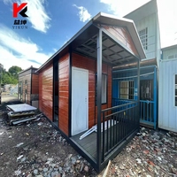 Maison préfabriquée en conteneur pliable de 20 pieds, modulaire, extensible, portable, bureau à domicile, petite villa mobile, conteneur d'expédition pliable