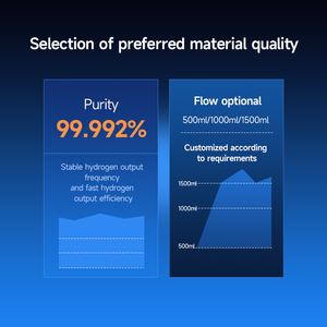 Generatore di Idrogeno per Inalazione di Grado Medicale 500ml 1000ml 1500ml, Terapia Fisica Domestica Efficace SPE <span class=keywords><strong>PEM</strong></span> 99.9% Alta Purezza - Product Image 3