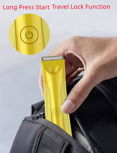 Recortadora de vello corporal eléctrica para hombres, depiladora para la ingle, afeitadora corporal, Kit de Aseo para <span class=keywords><strong>Barba</strong></span>, recortadoras de cabello - Product Image 5