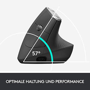 Souris verticale sans fil pour bureau, design ergonomique, noire, avec 2.4g Mx Vertical Mx Vertical - Product Image 5