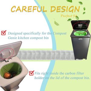 Khử Mùi Carbon Bộ lọc tương thích với nhà bếp compost Bin, thay thế vỏ dừa than hoạt tính làm sạch khử mùi - Product Image 2