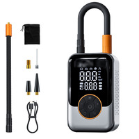 Pompe à air électrique sans fil rechargeable par USB-C, mini compresseur d'air portable 3000 mAh, gonfleur de pneus compact sans fil pour voiture et vélo
