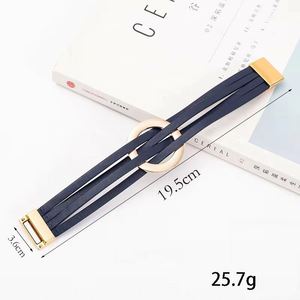 Couple Leather <b>Bracelet</b> Tiered Pricing Policy Wholesalers Protective Coating Seal Holiday Gift for Women Industrial Color Time - Product Image 1