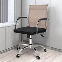 Mobilier de bureau exécutif chaise ergonomique moderne chaise pivotante en maille à dossier haut chaise de bureau en tissu pour bureau de conférence
