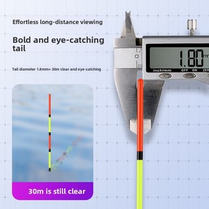 Flotteur de pêche vertical fait main de haute qualité pour la pêche à la carpe noire et à la carpe à tête de poulpe, design audacieux et accrocheur, haute sensibilité - Product Image 2