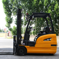 Chariot élévateur à fourche électrique à double cisaillement Solreign CPD populaire, capacité 1,5T/2T, portée profonde 12m, déplacement latéral hydraulique, batterie lithium-ion