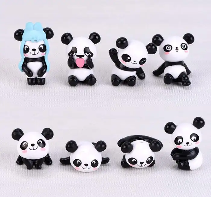 Grosir Kecil Miniatur Mainan Koleksi Padat Hutan Liar Mini Plastik Hewan Patung