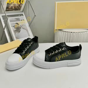 Zapatillas Casuales para Mujer, Populares, Blancas, con Cordones, para Tenis y Running, con Forro de Cuero Genuino, para Caminar en Primavera - Product Image 2