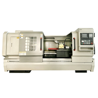 Mesin Bubut CNC Horizontal Flat Bed CK6180 dengan Lubang Spindle untuk Pembubutan Logam