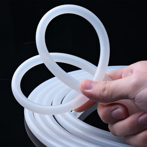 <b>Silicone</b> <b>Tube</b> 10 Mm Outer Diameter White Translucent Industrial Grade Flexible Rubber Hose For Widely Usage - Product Image 3