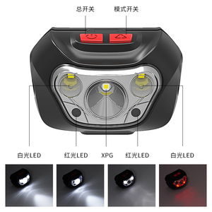 Linterna Frontal Qianglang con Batería Seca 3AAA, Alcance de 50m, Alta Luminosidad, Luz para Pesca Nocturna al Aire Libre - Product Image 4