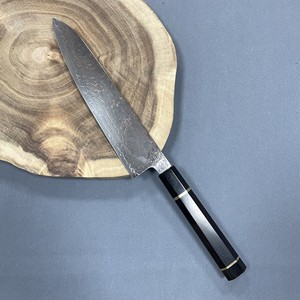 Couteau <span class=keywords><strong>de</strong></span> chef <span class=keywords><strong>japonais</strong></span> <span class=keywords><strong>haut</strong></span> <span class=keywords><strong>de</strong></span> <span class=keywords><strong>gamme</strong></span> 8 "VG10 cuivre damas entrelacé laiton R superbe couteau <span class=keywords><strong>de</strong></span> cuisine splendide trois couleurs couverts - Product Image 6