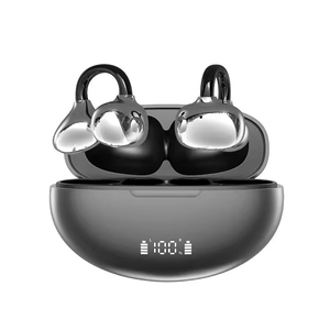 Écouteurs TWS à réduction de bruit active avec affichage LED, appels super clairs 6.1, format semi intra-auriculaire, clip d'oreille - Product Image 1