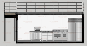 Casa Contenedor Modular Expandible de 20 Pies para Cafetería, Restaurante o Tienda, Fabricada con Panel Sándwich y Acero de Alta Calidad - Product Image 6