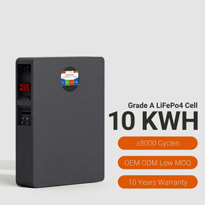 Batterie lithium LiFePo4 hybride 10kW 51.2V 200Ah pour système solaire, pack mural OEM CAN 8000 cycles IP55 HP1500K 10kWh 10 ans de garantie - Product Image 1