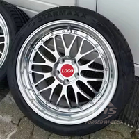 عجلات مصنعة حسب الطلب بحافة عميقة (قطعتان) مقاس 18-22 بوصة 5x112 5x130 5x120 لسيارات BMW M2 M3 M4 بورش 911 992 GT4 كاريرا إس كايين