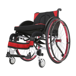 كرسي متحرك رياضي بإطار من الألومنيوم خفيف للغاية ممتاز لكرة السلة والتنس - Product Image 2