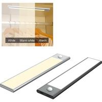 Veilleuse LED sans fil Boyid à détecteur de mouvement, 3 couleurs, 20 cm, 5V, intensité réglable, rechargeable, design moderne pour chambre à coucher – Meilleure vente