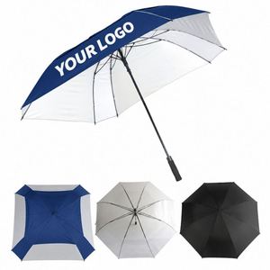 Paraguas de Golf Cuadrado Personalizado, Apertura Automática, Doble Toldo Ventilado, Resistente al Viento e Impermeable, Extragrande, para Exteriores, con Bolsa de Transporte - Product Image 3