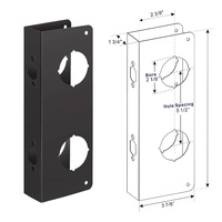 Refuerzo de Puerta de Acero Inoxidable de 1-3/4 Pulgadas de Grosor, Cerraduras de Seguridad para Reforzar Puertas, Accesorios Premium para Ventanas